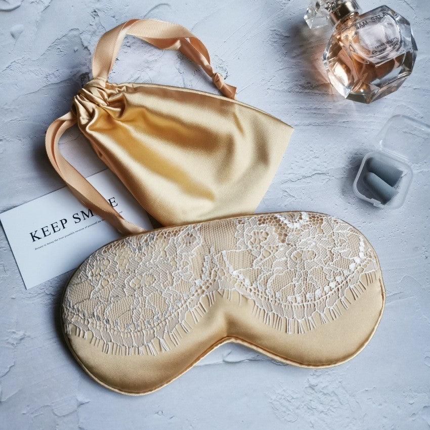 Silk Sleep Mask with Lingerie Design